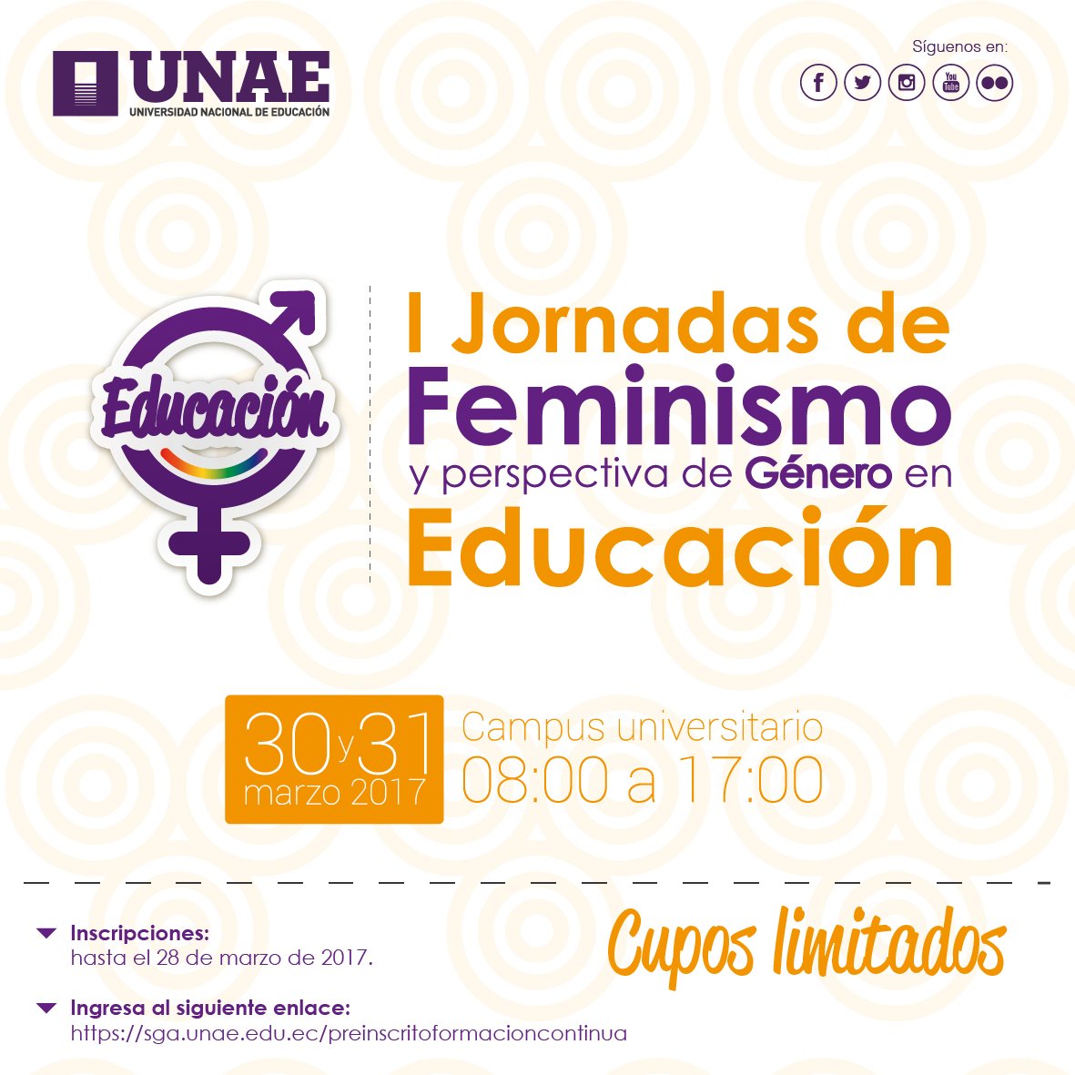 Descargar programa de las I Jornadas de Feminismo y perspectiva de Género en Educación